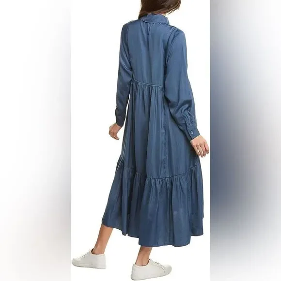 Taylor blue midi dress Sz 10 NWT - Picture 3 of 9